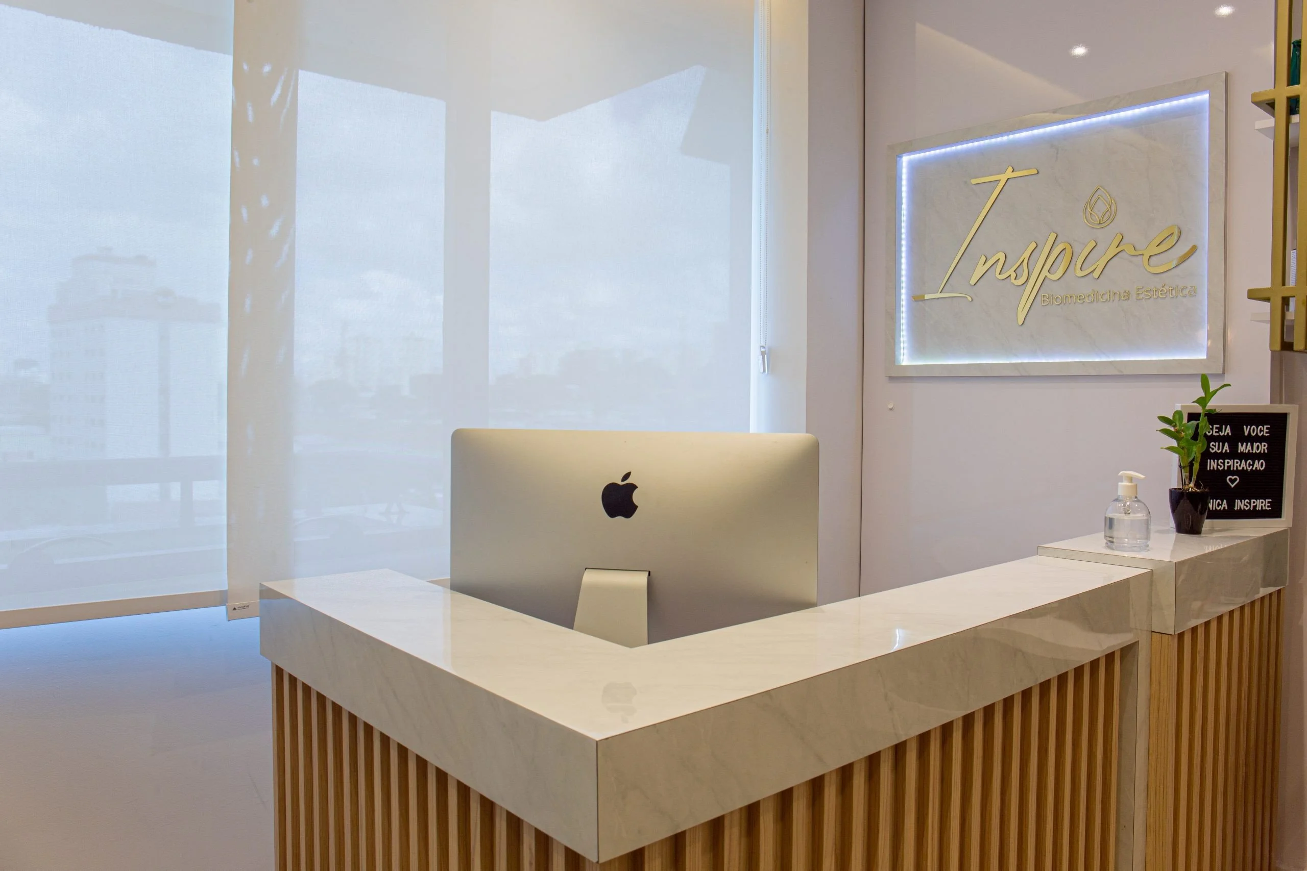 Recepção da Clínica Inspire em São José dos Campos